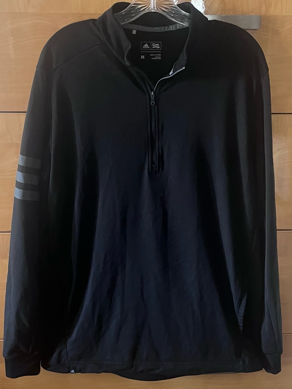 Men’s Adidas Black Quarter-Zip Pullover